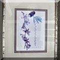 A11. Framed botanical print. 